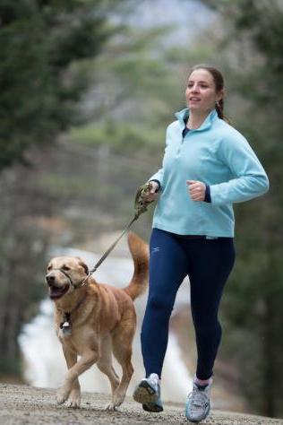 Runner with dog